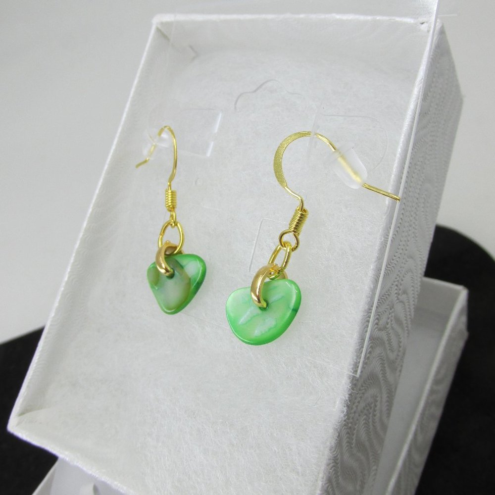 Dainty Treasures Shell Earrings with Gold Plated hooks